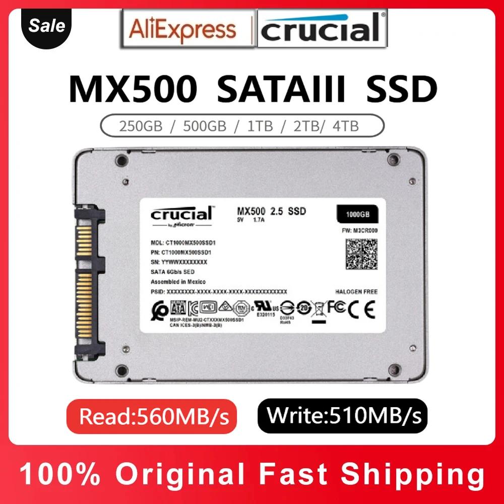 Crucial MX500 SSD, 3D NAND SATA, 2.5 ġ  SSD, ָ Ʈ ̺, ִ 560 MB/s-CT1000MX500SSD1, 1TB, 2TB, 4TB